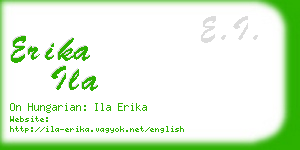 erika ila business card